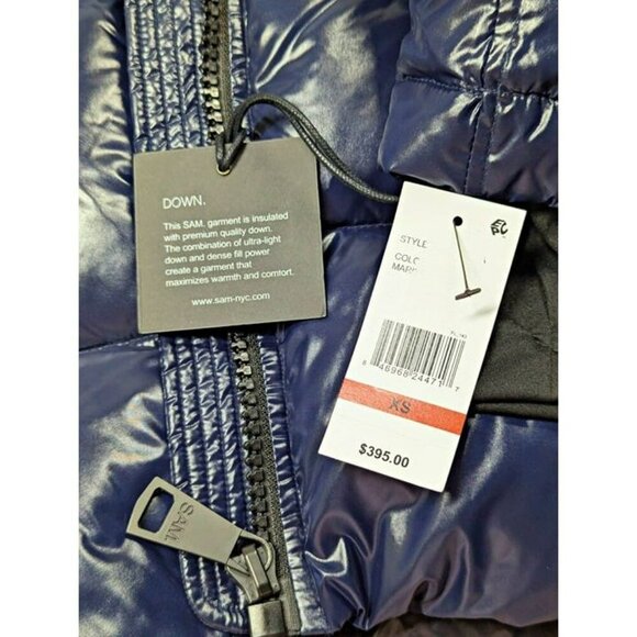 SAM. Women's Dark Marine Freestyle Puffer Down Jacket Size XS (MSRP $395) - Picture 11 of 11